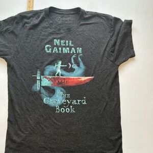 Out of Print Neil Gaiman Graveyard Book Graphic‎ Novel Men's T-Shirt M Cotton